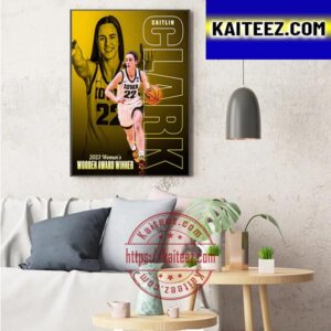 Caitlin Clark Is 2023 Womens Wooden Award Winner The National Player Of The Year Art Decor Poster Canvas