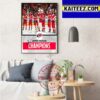 Carolina Hurricanes Back-To-Back-To-Back Division Champions Art Decor Poster Canvas