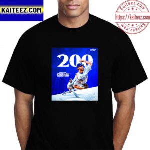 Clayton Kershaw 200 Career Wins In MLB Vintage T-Shirt