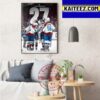 Congratulations to Quinnipiac Mens Ice Hockey National Champions 2023 NCAA Mens Frozen Four Art Decor Poster Canvas