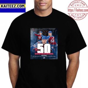 Colorado Avalanche Mikko Rantanen 50 Goals This Season In NHL Vintage T-Shirt