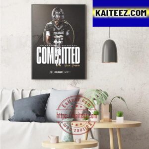 Colorado Buffaloes Committed WR Willie Gaines Art Decor Poster Canvas