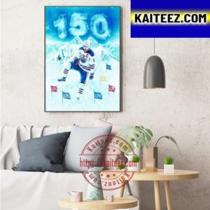 Connor McDavid Hit Historic Heights With 150 Point Art Decor Poster Canvas