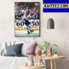 Connor McDavid Hit Historic Heights With 150 Point Art Decor Poster Canvas