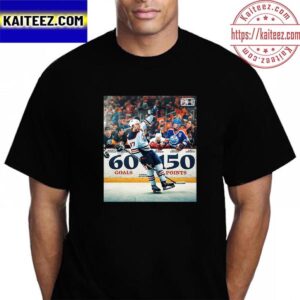 Connor Mcdavid Is The 6th Player In NHL History To Reach 60 Goals And 150 Points Vintage T-Shirt