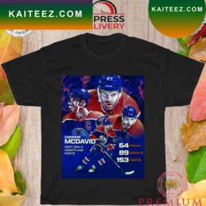 Connor Mcdavid most Goals Assists and Points T-shirt