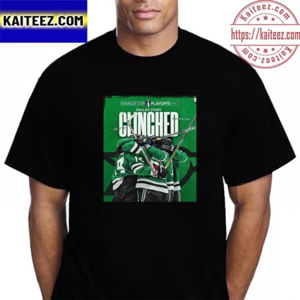 Dallas Stars Clinched Stanley Cup Playoffs 2023 Vintage Tshirt