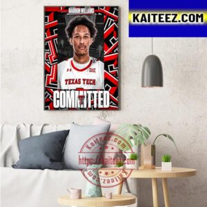 Darrion Williams Committed Texas Tech Art Decor Poster Canvas