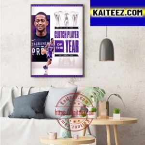 De’Aaron Fox Is The 2022-23 NBA Clutch Player Of The Year Art Decor Poster Canvas