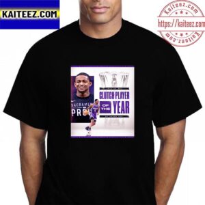 De’Aaron Fox Is The 2022-23 NBA Clutch Player Of The Year Vintage T-Shirt