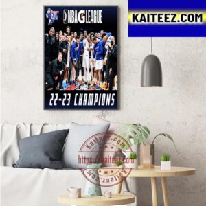 Delaware Blue Coats 2022 2023 NBA G League Champions Art Decor Poster Canvas