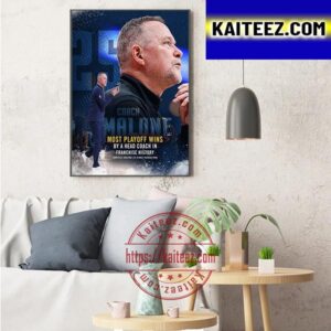 Denver Nuggets Coach Michael Malone Most Playoff Wins Art Decor Poster Canvas