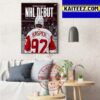 Detroit Red Wings Marco Kasper NHL Debut Art Decor Poster Canvas