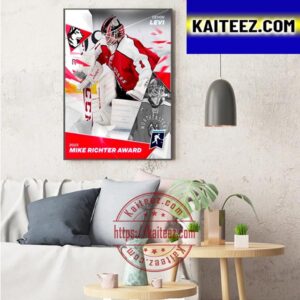 Devon Levi 2023 Mike Richter Award Winner Art Decor Poster Canvas