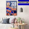 Connor McDavid Most Goals Assists And Points In The 2022-23 NHL Regular Season Art Decor Poster Canvas