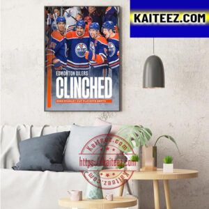 Edmonton Oilers Clinched 2023 Stanley Cup Playoffs Berth Art Decor Poster Canvas