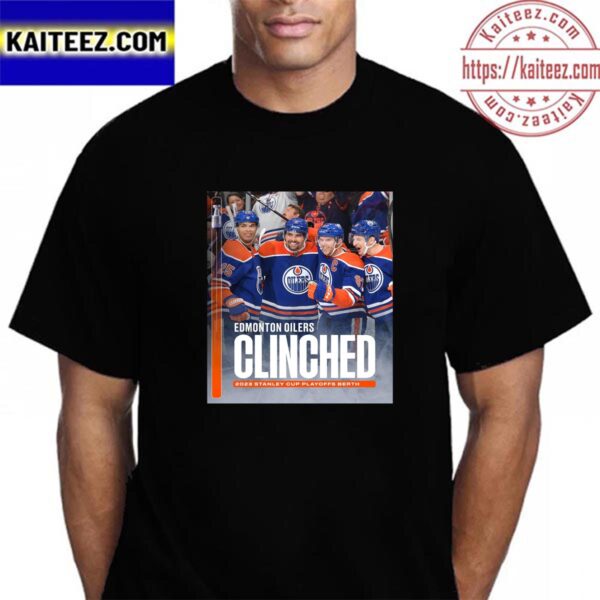 Edmonton Oilers Clinched 2023 Stanley Cup Playoffs Berth Vintage Tshirt