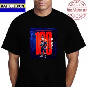 Edmonton Oilers Ryan Nugent-Hopkins 100 Points In NHL Vintage T-Shirt