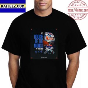 Edmonton Oilers Stuart Skinner Is Rookie Of The Month Of NHL Vintage Tshirt