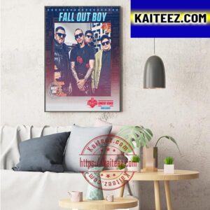 Fall Out Boy Performing At The NFL Draft In Kansas City On April 27th Art Decor Poster Canvas