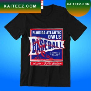 Florida Atlantic Owls Baseball FAU Stadium retro T-shirt