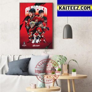 Florida Panthers Clinched 2023 Stanley Cup Playoffs Art Decor Poster Canvas