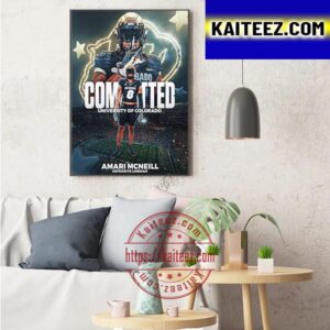 Former Tennessee DL Amari McNeill Committed Colorado Buffaloes Art Decor Poster Canvas