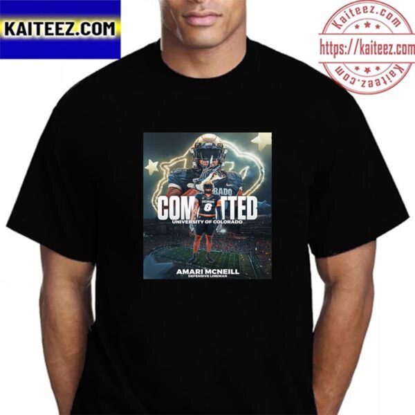 Former Tennessee DL Amari McNeill Committed Colorado Buffaloes Vintage T-Shirt