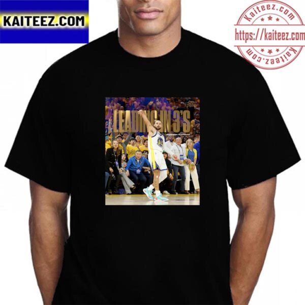 Golden State Warriors Leading In 3’S 2023 NBA Playoffs Vintage T-Shirt
