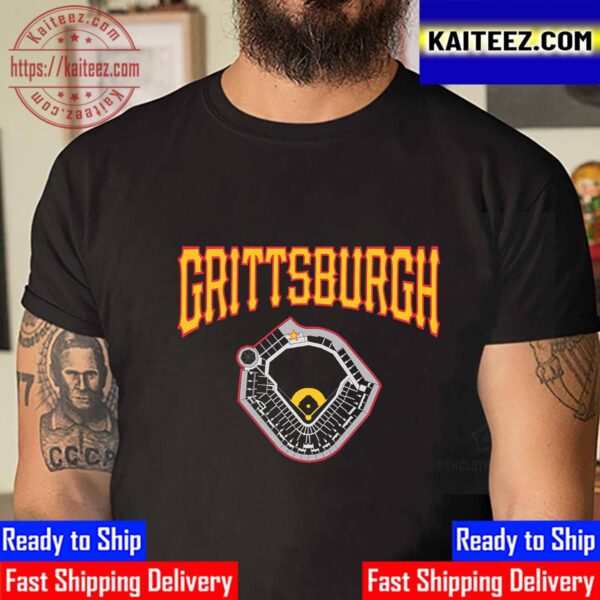 Grittsburgh Baseball Field For Pittsburgh Pirates Vintage T-Shirt