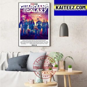 Guardians Of The Galaxy Vol 3 4DX Official Poster Art Decor Poster Canvas