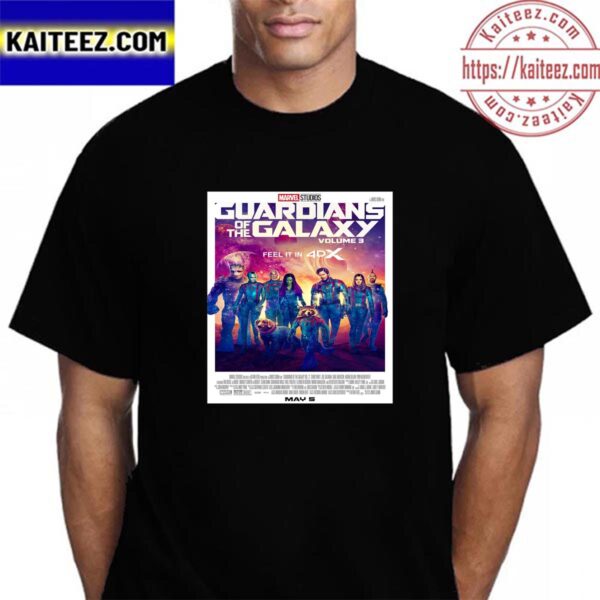 Guardians Of The Galaxy Vol 3 4DX Official Poster Vintage Tshirt