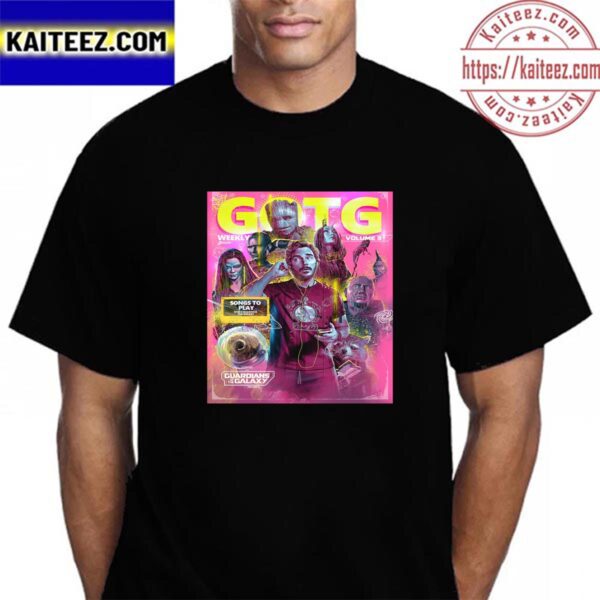 Guardians Of The Galaxy Vol 3 Of Marvel Studios Fan Art Poster Vintage T-Shirt