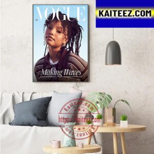 Halle Bailey On Cover British Vogue Art Decor Poster Canvas