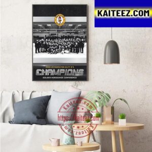Hamilton Kilty Bs 2022-23 Golden Horseshoe Conference Champions Art Decor Poster Canvas