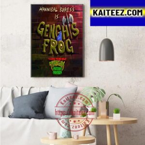 Hannibal Buress Is Genghis Frog In Teenage Mutant Ninja Turtles Mutant Mayhem Art Decor Poster Canvas