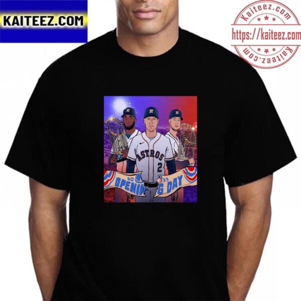 Houston Astros 2023 MLB Opening Day Vintage Tshirt