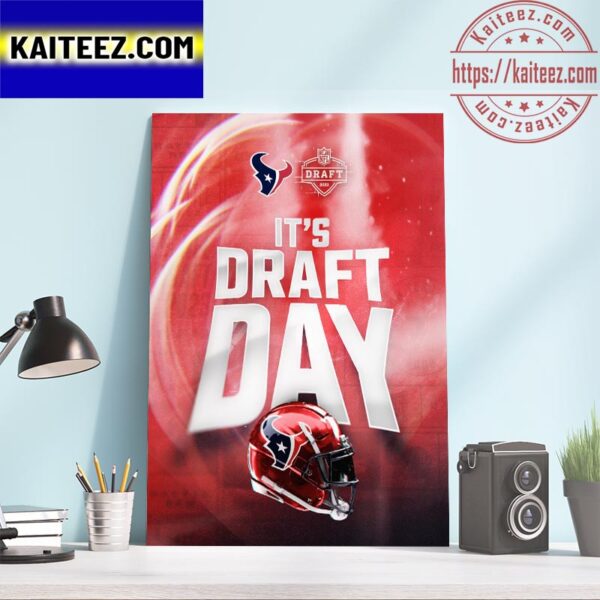 Houston Texans 2023 NFL Draft Day Art Decor Poster Canvas