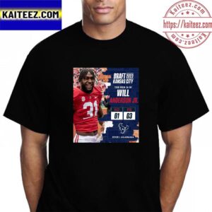 Houston Texans Select Alabama Edge Will Anderson Jr In The 2023 NFL Draft Vintage T-Shirt