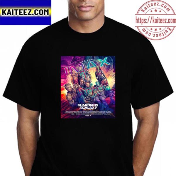 IMAX Artwork Poster For Marvel Studios Guardians Of The Galaxy Vol 3 Vintage Tshirt