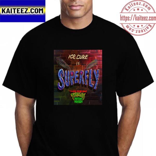 Ice Cube Is Superfly In Teenage Mutant Ninja Turtles Mutant Mayhem Vintage T-Shirt