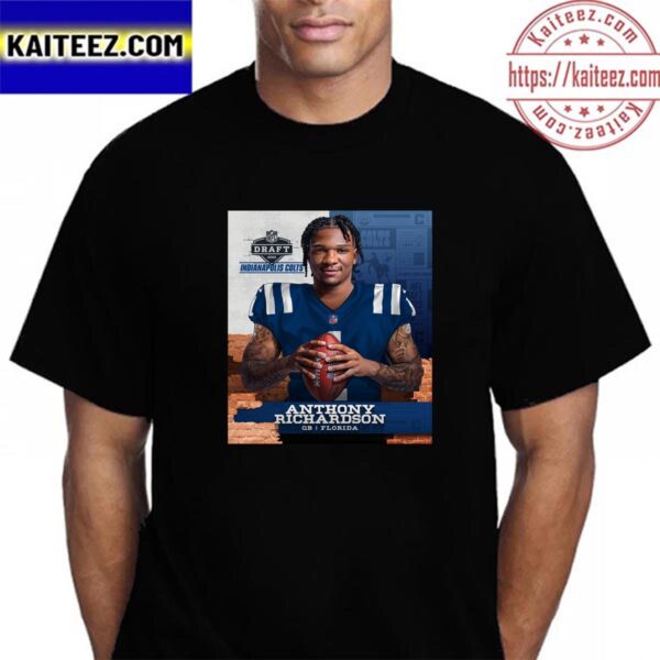 Indianapolis Colts Select Florida QB Anthony Richardson In The 2023 NFL Draft Vintage T-Shirt