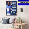 Indianapolis Colts Select Florida QB Anthony Richardson In The 2023 NFL Draft Art Decor Poster Canvas