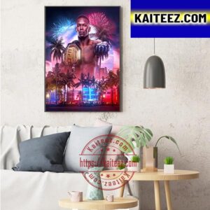 Israel Adesanya Reclaims The UFC Middleweight Crown Art Decor Poster Canvas