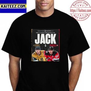 Jack Eichel And Jack Hughes First Stanley Cup Playoffs Debut Vintage T-Shirt