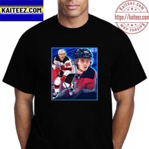 Jack Hughes Sets New Devils Record with 97 Points in Single Season Vintage T-Shirt