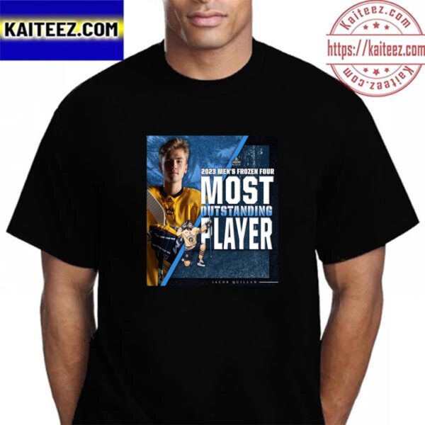 Jacob Quillan Is 2023 Mens Frozen Four Most Outstanding Player Vintage T-Shirt