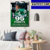 Jason Robertson First 100 Point Season In Dallas Stars Art Decor Poster Canvas