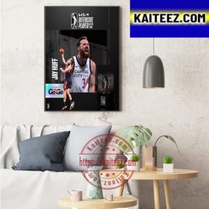 Jay Huff 2023 KIA NBA G League Defensive Player Of The Year Art Decor Poster Canvas