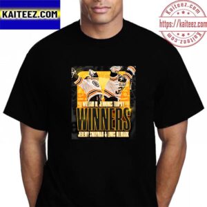 Jeremy Swayman And Linus Ullmark Are William M. Jennings Trophy Winners Vintage T-Shirt